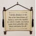 8 1/2 x 11 Pledge of Allegiance Scroll Plaque